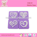 New heart design foam fondant cake decorating tools cake stamp